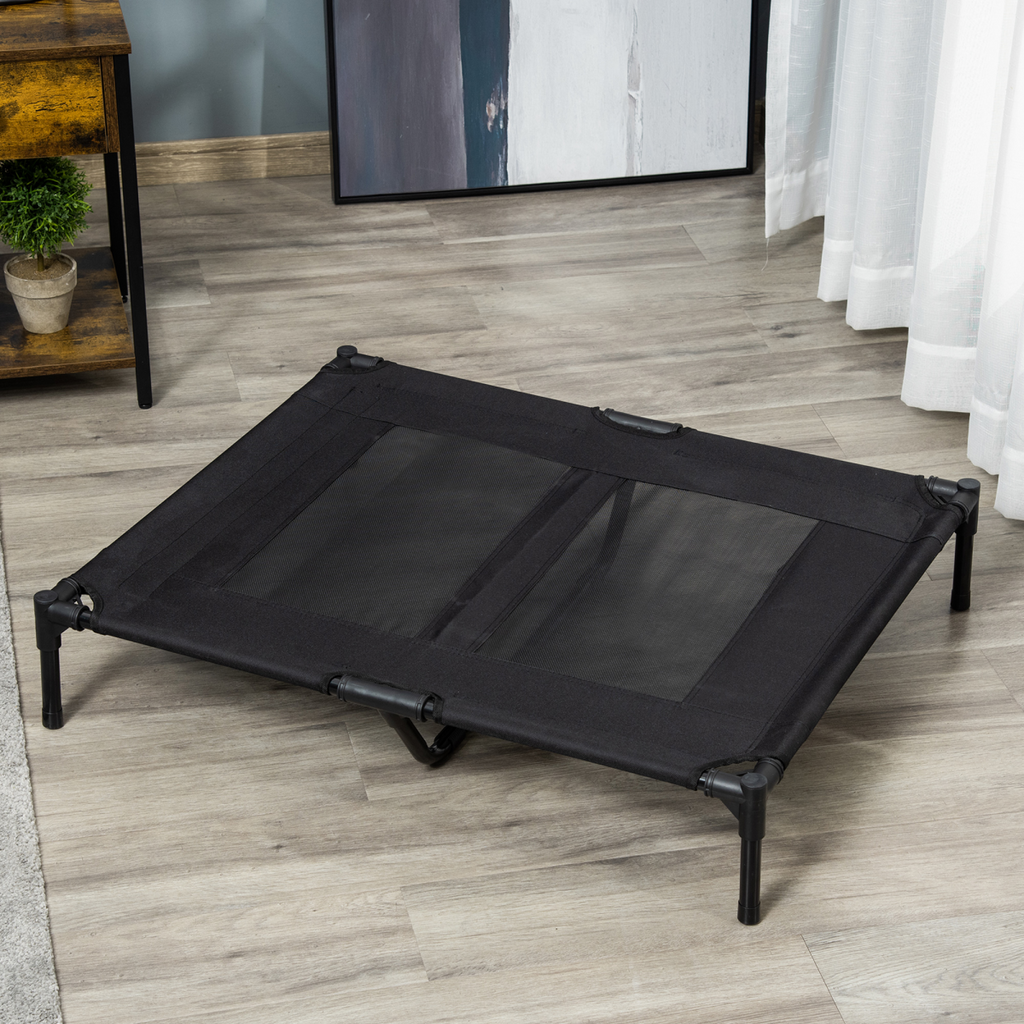 Large Elevated Outdoor Pet Cot for Dogs & Cats - Portable Mesh