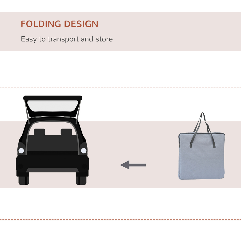 Foldable Pet Carrier Bag for Cats/Dogs - Portable Travel Cage with Mesh Top
