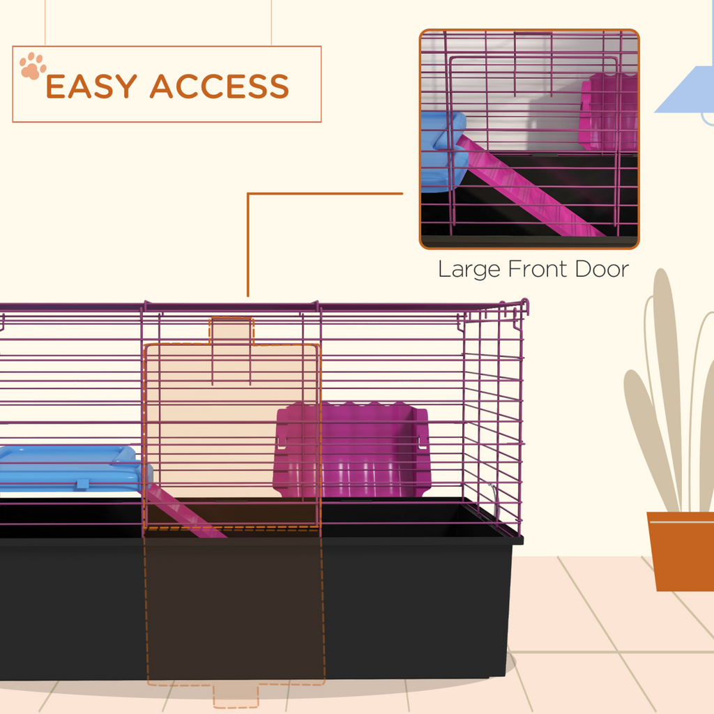 Small Animal Cage & Playhouse for Rabbits & Guinea Pigs