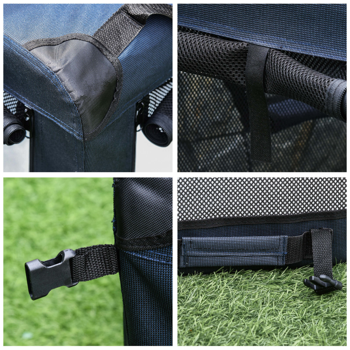 60cm Folding Pet Carrier Bag with Cushion - Portable Cat & Small Dog Cage