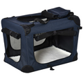 60cm Folding Pet Carrier Bag with Cushion - Portable Cat & Small Dog Cage